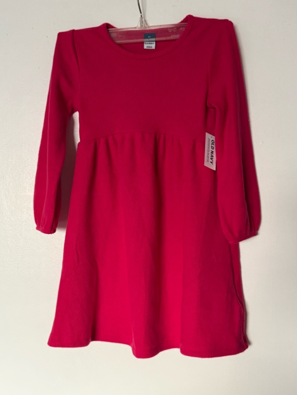 Old Navy Toddler Girls 5T Sweater Dress Fuschia